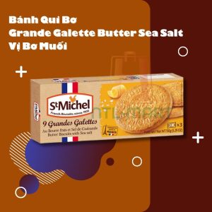 StMichel-Bánh Qui Bơ Grande Galette Butter Sea Salt Vị Bơ Muối - 150g
