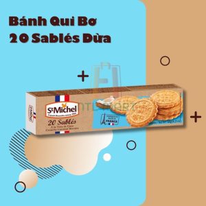 StMichel-Bánh Qui Bơ 20 Sablés Dừa - 120g