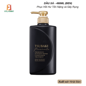 Tsubaki-Dầu Xả Phục Hồi Hư Tổn Nặng và Gãy Rụng Premium EX Intensive Repair - 490ml (Đen)