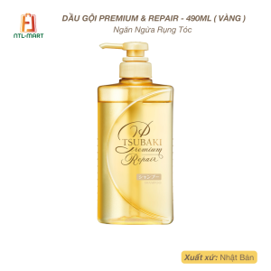 Tsubaki-Dầu Gội Ngăn Ngừa Rụng Tóc Premium Volume & Repair - 490ml ( Vàng )