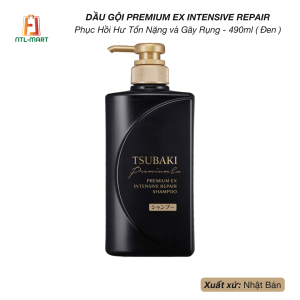 Tsubaki-Dầu Gội Phục Hồi Hư Tổn Nặng và Gãy Rụng Premium EX Intensive Repair - 490ml ( Đen)