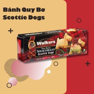 Walkers-Bánh Quy Bơ Scottie Dogs - 110g