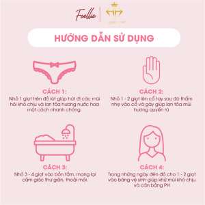 Cách sử dụng nước hoa vùng kín Foellie Đen