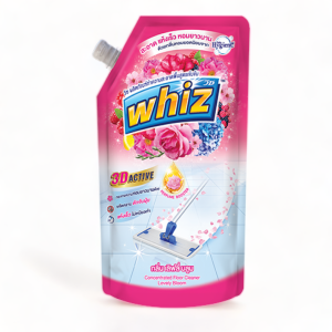 Whiz-Nước Lau Sàn 3D Active Hương Lovely Bloom - 800ml ( Hồng )