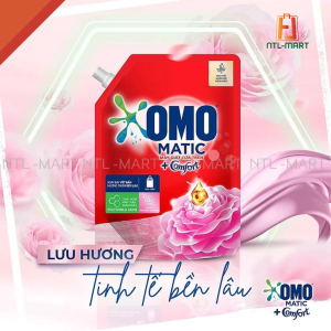 Nước giặt OMO Matic hương Hoa Hồng Ecuador Cửa trên