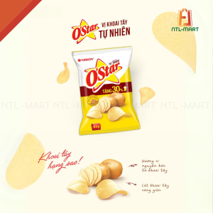 Snack khoai tây O'Star vị tự nhiên - Hương vị nguyên bản khó quên