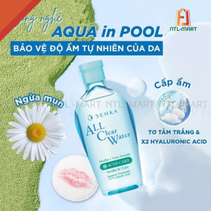 Nước tẩy trang Senka All Clear Water Acne Care Ngừa Mụn - Sạch sâu, dưỡng ẩm, ngăn ngừa mụn hiệu quả