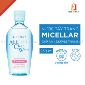 Nước tẩy trang Senka dưỡng sáng da All Clear Water Micellar Formula Bright